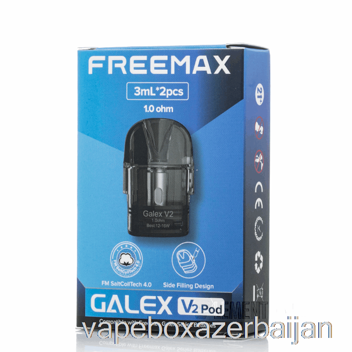 Vape Azerbaijan Freemax Galex V2 Replacement Pods 1.0ohm Galex V2 Pods